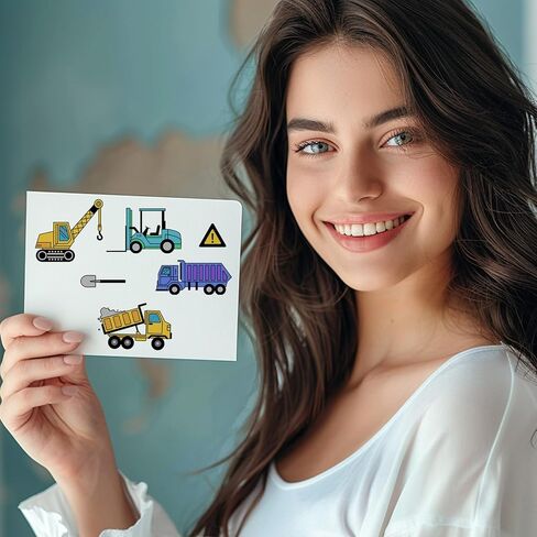 GLOBLELAND Engineering Vehicle Clear Stamps Cutting Dies PET Painting Stencils for Card Making Warning Signs Silicone Stamp Metal Trolley Die Cuts PET Paint Stencils for DIY Scrapbooking in Saudi Arabia