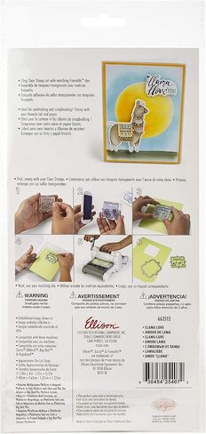 Sizzix Framelits Dies with Stamps Llama Love by Katelyn Lizar, 8-Pack, MultiColor in Saudi Arabia