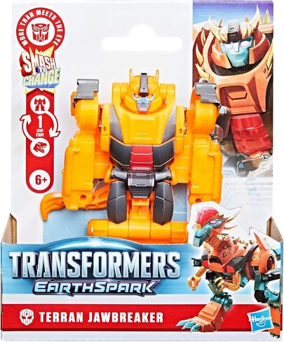 Transformers Earthspark 1-Step Smash Changers Terran Jawbreaker 4 بوصة الشكل ، ألعاب الروبوت للبنين والبنات 6 وما فوق in Saudi Arabia