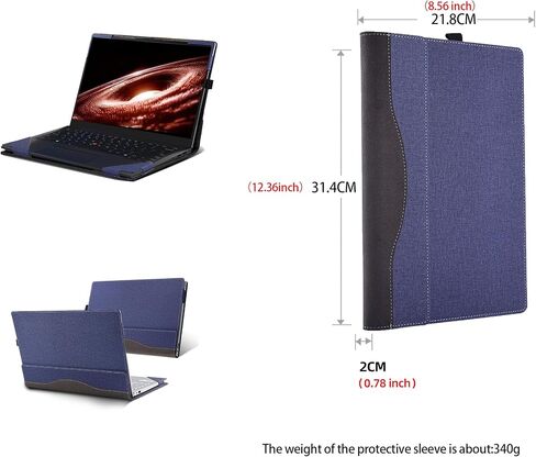 Laptop Cover for Lenovo ThinkPad X1 2-in-1 Gen 10 |ThinkPad X1 2-in-1 Gen 9 (14ʺ Intel) Laptop All-Inclusive Drop-Proof Case PU Leather Inner Pocket Cover (Wine red) in Saudi Arabia