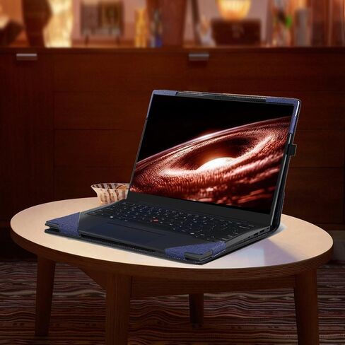 Laptop Cover for Lenovo ThinkPad X1 2-in-1 Gen 10 |ThinkPad X1 2-in-1 Gen 9 (14ʺ Intel) Laptop All-Inclusive Drop-Proof Case PU Leather Inner Pocket Cover (Wine red) in Saudi Arabia