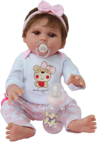 Reborn Baby Dolls, 22 inch Weighted Baby Lifelike Reborn Doll Girl, Lucy in Saudi Arabia
