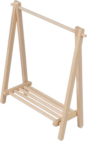 Doll Mini Hanger Dress Up Rack for Room Miniature Ministable Clothing Rack Decor in Saudi Arabia