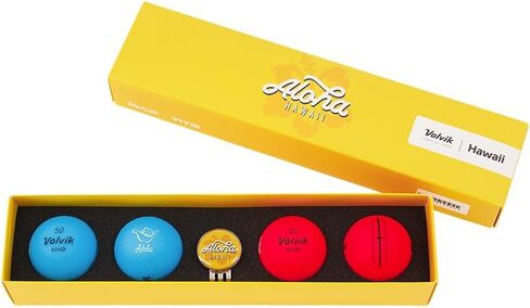 حزم هدايا Volvik Vivid Golf Balls State Edition | كرات الغولف في ولاية كولورادو | مسافة نهائية بملمس ناعم | رؤية عالية وديناميكية هوائية | 4 كرات مع قلم تحديد كروي ومشبك قبعة مغناطيسي 2.0 in Kuwait