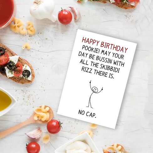 Funny Birthday Card for Boys Girls, Humor Teenagers Gen Z Slang Bday Decorations & Gifts, Unique 13th 14th 15th 16th 17th 18th 19th 20th 21st Birthday Cards for BFF Friend Son Daughter Grandson in Saudi Arabia