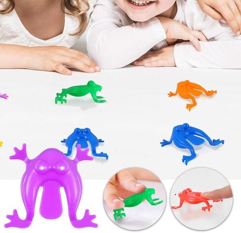 ألعاب Toyvian 20pcs للأطفال الصغار - متعة كذاب الضفادع البلاستيكية ، ومفضلات حفلات الأطفال ، واللعب التعليمي والتفاعلي ، وحشو سلة عيد الفصح in Saudi Arabia