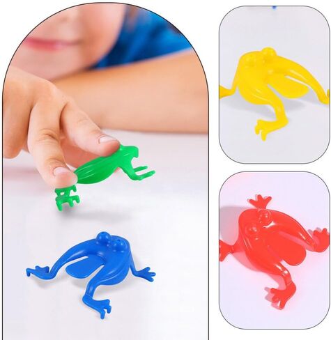 ألعاب Toyvian 20pcs للأطفال الصغار - متعة كذاب الضفادع البلاستيكية ، ومفضلات حفلات الأطفال ، واللعب التعليمي والتفاعلي ، وحشو سلة عيد الفصح in Saudi Arabia