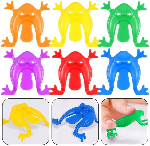 ألعاب Toyvian 20pcs للأطفال الصغار - متعة كذاب الضفادع البلاستيكية ، ومفضلات حفلات الأطفال ، واللعب التعليمي والتفاعلي ، وحشو سلة عيد الفصح in Saudi Arabia