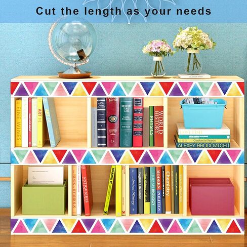 Fancy Land Watercolor Bulletin Board Borders for Classroom Decor Colorful Straight Trim Border for Art Class Chalkboard Decoration Back to School Supplies 36ft in Saudi Arabia