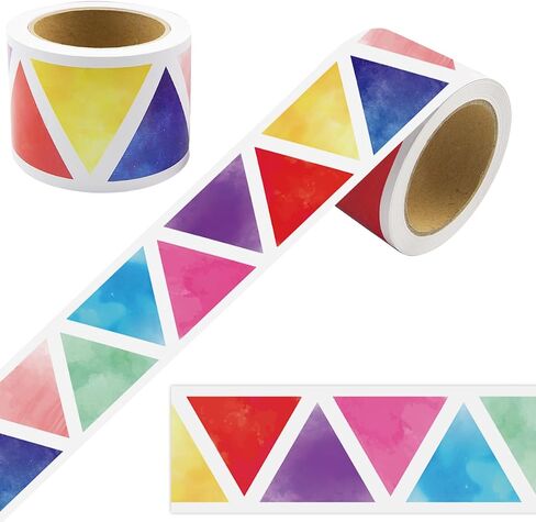 Fancy Land Watercolor Bulletin Board Borders for Classroom Decor Colorful Straight Trim Border for Art Class Chalkboard Decoration Back to School Supplies 36ft in Saudi Arabia