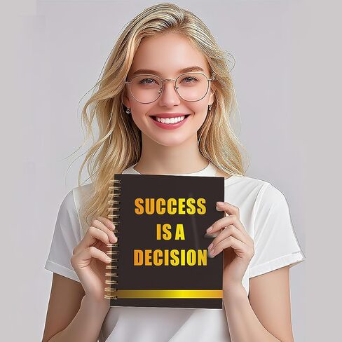 heshengzaixian Inspirational Quotes Spiral Notebook Journal, Softcover with Removable Dividers Wire Bound 160 Pages/80 Sheets Each, A5(8.5 "x 5.7") for Students Office Business Diary Book in Saudi Arabia