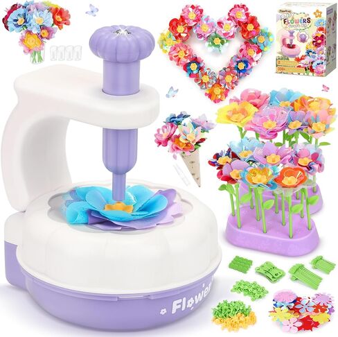 ألعاب باقات زهرة Perryhome Fabric ، 300+ PCS DIY Flower Crafts for Kids ، 2 Gameplays Toddly Arts & Crafts Toy ، عيد ميلاد عيد الشكر وهدية عيد الميلاد لـ 3 4 5 6 7 7 8 سنوات فتاة صغيرة in Kuwait