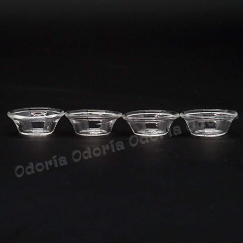Odoria 1/12 Miniature Glass Bowls 4Pcs Dollhouse Decoration Accessories in Saudi Arabia