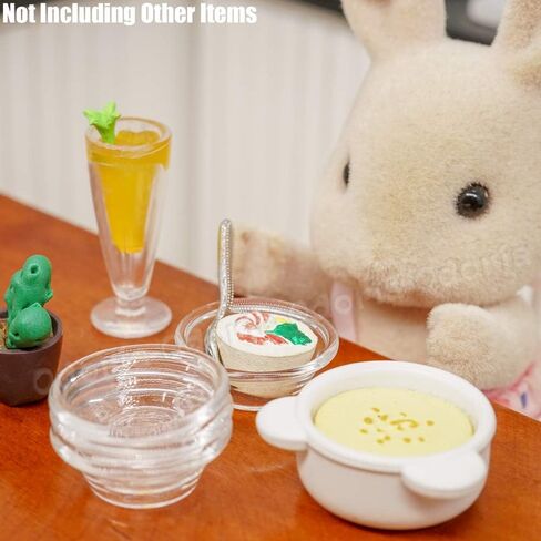 Odoria 1/12 Miniature Glass Bowls 4Pcs Dollhouse Decoration Accessories in Saudi Arabia