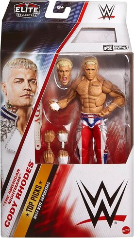 WWE Cody Rhodes (RWB) Elite Top يختار 2025 (الموجة 4) in Kuwait