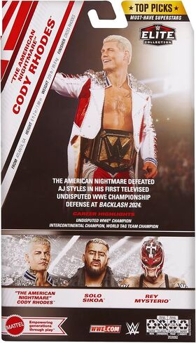 WWE Cody Rhodes (RWB) Elite Top يختار 2025 (الموجة 4) in Kuwait