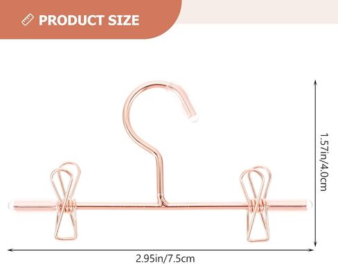 Luxshiny 5pcs شماعات ملابس الدمية المعدنية: ملحقات خزانة ملابس مصغرة لسروال الدمية والفساتين والقمصان والعرض - الذهبي in Kuwait