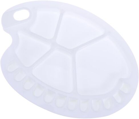 Angoily Paint Tray with Thumb Hole Multi Functional Palette for Gouache Watercolor Painting for Artists Lightweight Design for Easy Handling in Saudi Arabia