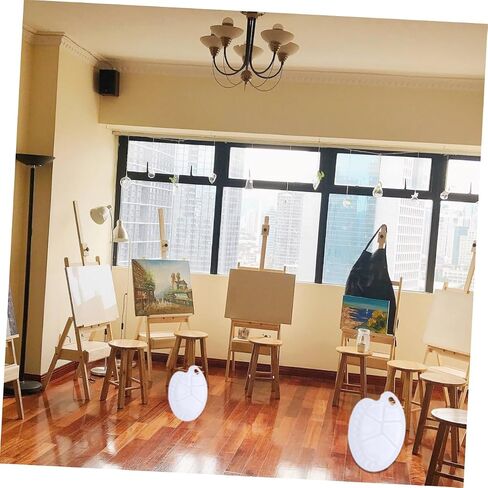 Angoily Paint Tray with Thumb Hole Multi Functional Palette for Gouache Watercolor Painting for Artists Lightweight Design for Easy Handling in Saudi Arabia
