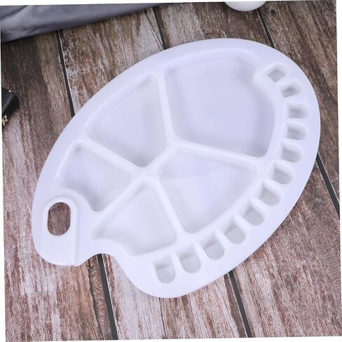 Angoily Paint Tray with Thumb Hole Multi Functional Palette for Gouache Watercolor Painting for Artists Lightweight Design for Easy Handling in Saudi Arabia