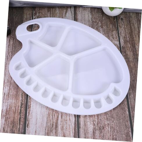 Angoily Paint Tray with Thumb Hole Multi Functional Palette for Gouache Watercolor Painting for Artists Lightweight Design for Easy Handling in Saudi Arabia
