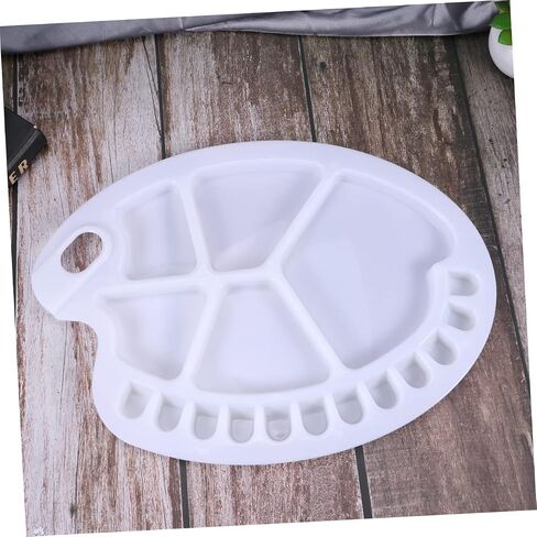 Angoily Paint Tray with Thumb Hole Multi Functional Palette for Gouache Watercolor Painting for Artists Lightweight Design for Easy Handling in Saudi Arabia