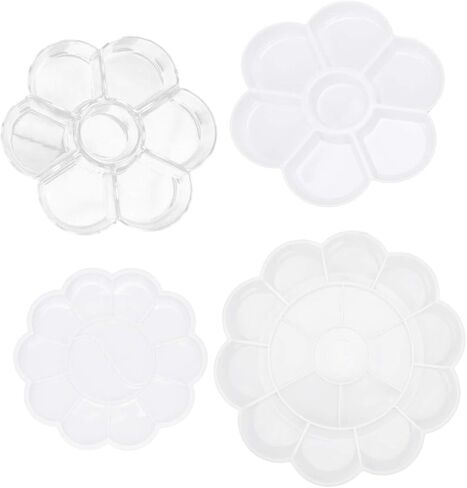 Homoyoyo 4pcs Art Painting Mixing Board Hand Grip Paint Plate Watercolor Paint Oil Painting Plate Practical Tray for Artists in Saudi Arabia