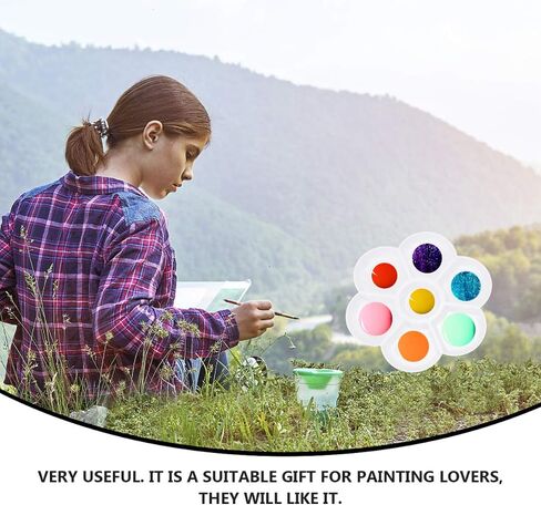 Homoyoyo 4pcs Art Painting Mixing Board Hand Grip Paint Plate Watercolor Paint Oil Painting Plate Practical Tray for Artists in Saudi Arabia