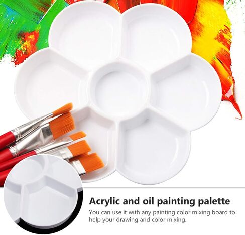 Homoyoyo 4pcs Art Painting Mixing Board Hand Grip Paint Plate Watercolor Paint Oil Painting Plate Practical Tray for Artists in Saudi Arabia