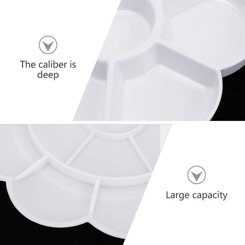 Homoyoyo 4pcs Art Painting Mixing Board Hand Grip Paint Plate Watercolor Paint Oil Painting Plate Practical Tray for Artists in Saudi Arabia