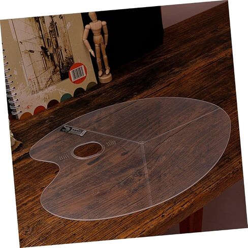 HOMSFOU 2Pcs White Oval Paint Tray Set for Gouache and Acrylic Mixing for Artists and Art Students in Saudi Arabia