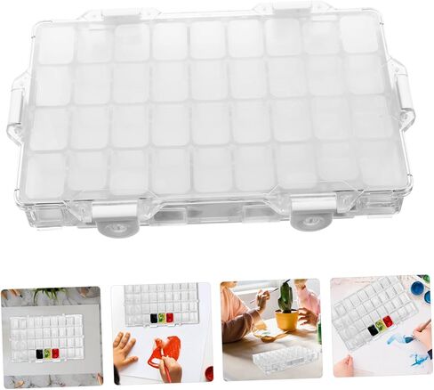 Gatuida 36-Compartment Plate Balette Paint Paint Case Lid for Attists مناسبة للسفر والرسم في الهواء الطلق in Saudi Arabia