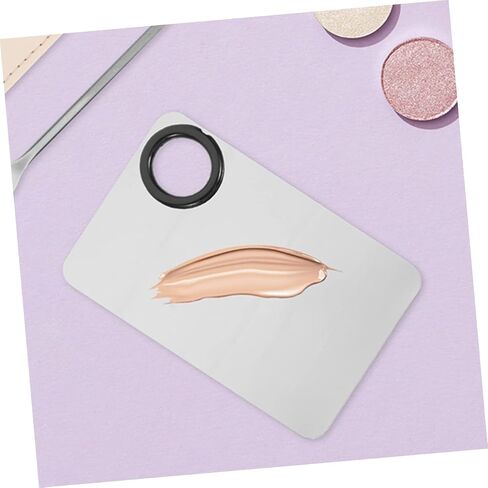 1 Set Makeup Mixing Palette with Spatula Lightweight Mixing Tray for Liquid Foundation Lipstick Eyeshadow Nail Polish for Pigment Blending Application in Saudi Arabia