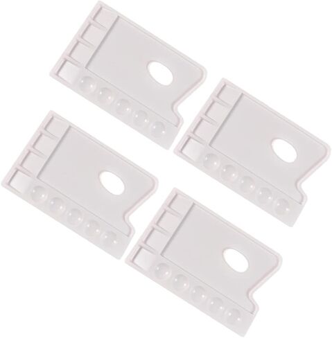 4pcs Watercolor Paint Trays Palette Tray for Artists DIY Art Painting Plastic Pallets Easy to Clean in Saudi Arabia