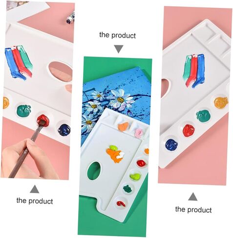 4pcs Watercolor Paint Trays Palette Tray for Artists DIY Art Painting Plastic Pallets Easy to Clean in Saudi Arabia