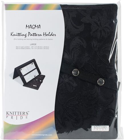 Knitter's Pride KP800112 Magma Knitting Fold-Up Pattern Holder, 19.65 X 11.81-Inches in Saudi Arabia