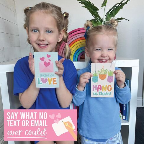 Hadley Designs Thinking of You Cards with Envelopes - 24 Hello Greeting Cards Thinking of You Card for Men & Women Bulk, Blank Encouragement Card for Kids, Just Because Cheerful Encouraging Notecards in Saudi Arabia