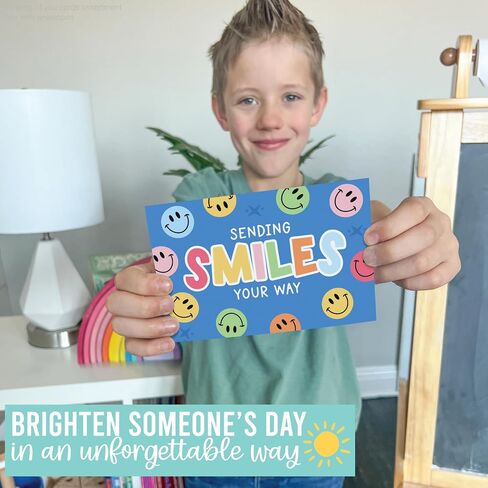Hadley Designs Thinking of You Cards with Envelopes - 24 Hello Greeting Cards Thinking of You Card for Men & Women Bulk, Blank Encouragement Card for Kids, Just Because Cheerful Encouraging Notecards in Saudi Arabia
