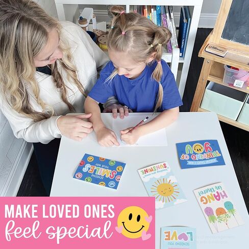 Hadley Designs Thinking of You Cards with Envelopes - 24 Hello Greeting Cards Thinking of You Card for Men & Women Bulk, Blank Encouragement Card for Kids, Just Because Cheerful Encouraging Notecards in Saudi Arabia