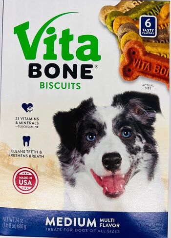 Vita Bone Biscuit Treats for Dogs Medium Multi Flavors in Saudi Arabia