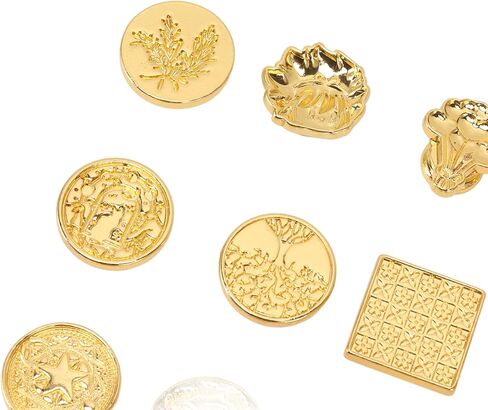 استبدال رأس Stamp Bordstract Wax ، 24 PCS Retro Antique Oras Wax Stamps Head مع صندوق تخزين وحقيبة لختم بطاقات الأظرف الزفاف in Kuwait
