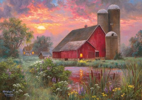 Buffalo Games - Gold - Abraham Hunter - End of Day - 500 Piece Jigsaw Puzzle للبالغين - اللغز الصعبة مثالية لليالي اللعبة in Saudi Arabia