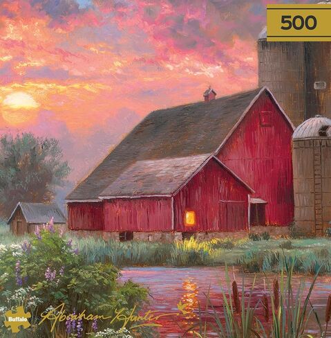 Buffalo Games - Gold - Abraham Hunter - End of Day - 500 Piece Jigsaw Puzzle للبالغين - اللغز الصعبة مثالية لليالي اللعبة in Saudi Arabia