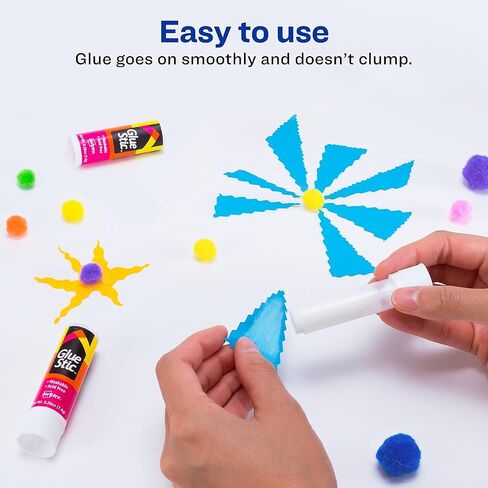 Avery 98095 Permanent Glue Stics, White Application.26 oz, Stick, 6/Pack in Saudi Arabia