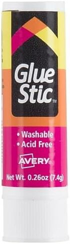 Avery 98095 Permanent Glue Stics, White Application.26 oz, Stick, 6/Pack in Saudi Arabia