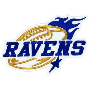 Siam Accs Rugby Fans Ravens Football Star Patch Embroidery American Football Fan Favorite Team Iron On Sew On for Clothing Backpacks Jeans Motorcycle Sew On Custom Jackets Hats Tactical Bags in Kuwait