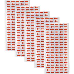 500 PCS ملصقات سهام صغيرة ملصقات السهم الأحمر تسميات 0.6 بوصة مستطيل صغير لاصق ذاتي الملصقات السهم الأحمر ملصقات ملصقات ملصق in Kuwait