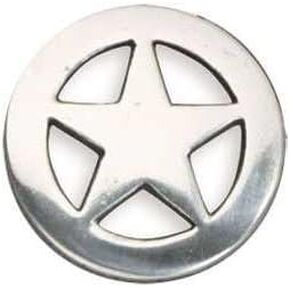 Tandy Leather Ranger Star Concho 1-1/4 "(32 مم) لوحة فضية 7993-05 in Kuwait