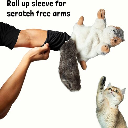 Pupr Pals Cat & Dog Wrestling Toy Puppet مع حشوة صعبة للعب التفاعلي الآمن ، والحماية لإيقاف جرو هريرة العض. للتدريب والتمارين الرياضية بالملل in Kuwait