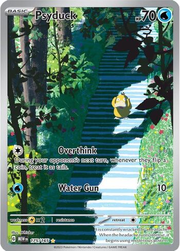 Pokemon - Psyduck 175/165 - Pokemon 151 - Illustration Rare - Single Card in Saudi Arabia